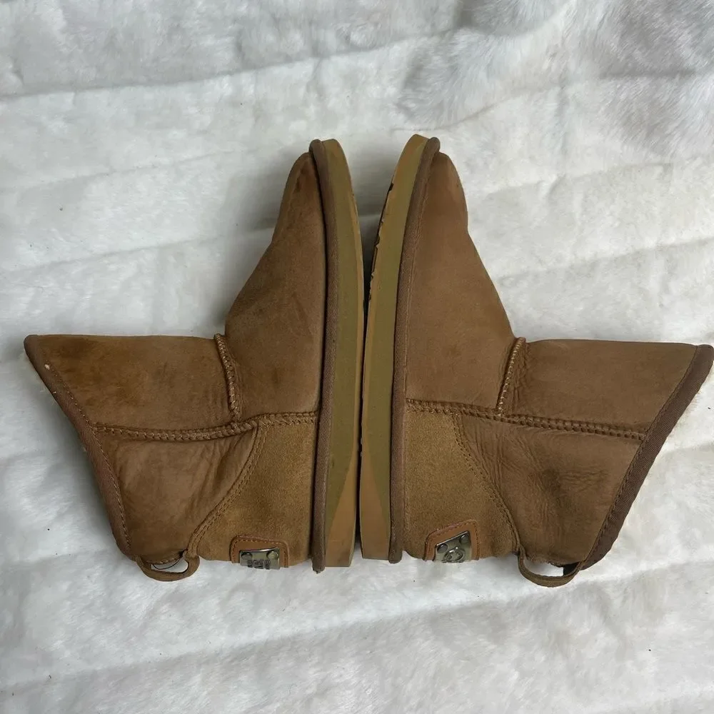 Australia Luxe Cosy short boots brown sheepskin and shearling lining siz…